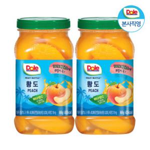 Dole 후룻바틀 황도 복숭아 666g x 2개 / 과일 통조림