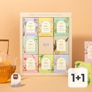 (사은품 증정) 1+1 쌍계명차 티 포레스트 컬렉션 (8종 40티백) 선물세트 +쇼핑백증정