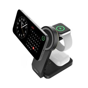 Qi2 3in1 15W 고속 무선 충전기 거치대 SODI W79 맥세이프 아이폰 애플워치 에어팟  접이식 LED 무드등 내장