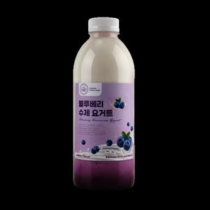 (산지직송) 마시치요 무첨가 수제 블루베리요거트 1000ml 1개 / 다올목장 1등급 원유 당일생산 / 무료배송
