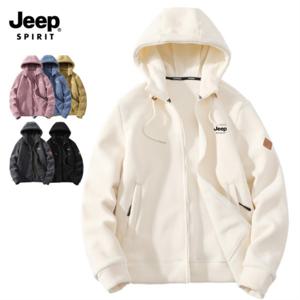 지프 JEEP SPIRIT 남녀공용 플리스 후드 점퍼 후리스 집업 JP23588