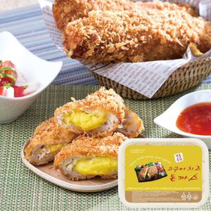 한돈 고구마치즈돈까스 150g(6장) / 겉바속촉 바삭한 수제돈까스        달콤한 고구마와 치즈의 만남