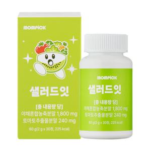맘픽 샐러드 잇 츄어블 캔디 식이섬유 정 영양제 1박스