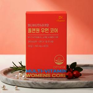 닥터비타민 멀티비타민미네랄 올앤원 우먼 코어 60정 1박스 2개월분