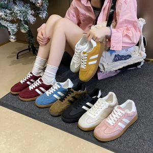 1+1 여성 복고 데일리 스니커즈 독일군 스타일 캐주얼 운동화