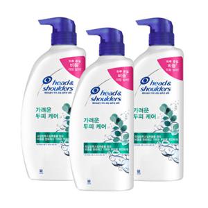 헤드앤숄더 가려운 두피케어 샴푸 850ml 3개  + 헤드앤숄더 가려운 두피 케어 샴푸 80ml