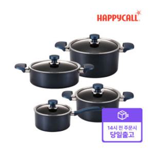 해피콜 빠른배송 클래식 다이아몬드 냄비 4종 세트 (18편20양24전24곰)