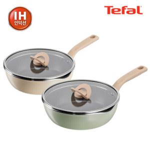 (40%+12%카드사/테팔70주년 단독할인)테팔 원픽 냄비팬 1+1 (22cm+24cm) 프라이팬 웍 웍팬