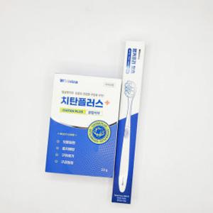 한국시덴타제약 화이니카 치탄플러스 분말치약 20g 1개 /ro 엥커프리칫솔증정