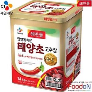 CJ제일제당 해찬들 태양초 골드 고추장 14kg
