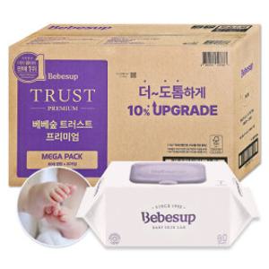 베베숲 트러스트 플러스 물티슈 캡형 80매 20팩