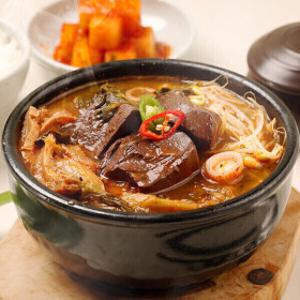 부산 가야 선지해장국 630g x4팩 / 국내산 소선지23% 높은함량우거지 깐양