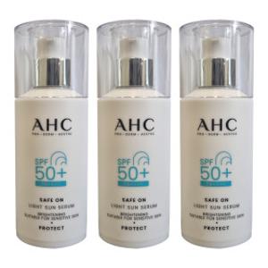 AHC 세이프 온 라이트 선 세럼 40ml 3개 (SPF50+)