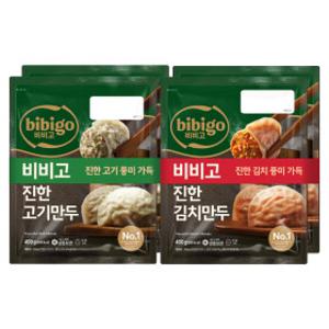 비비고 진한김치만두 400G 2개 + 비비고 수제진한고기만두 400G 2개