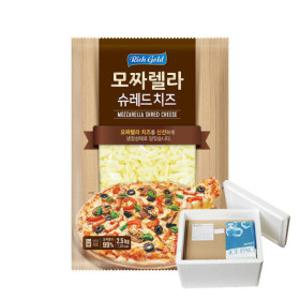 리치골드 슈레드 모짜렐라치즈2.5kg 99%자연 피자치즈