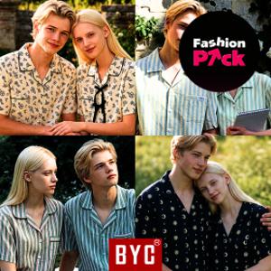 (24%쿠폰) BYC 외 커플 잠옷 세트 90~110 빅사이즈 파자마 바지 봄 여름 반팔 쿨 인견 냉감 순면 남자 여성