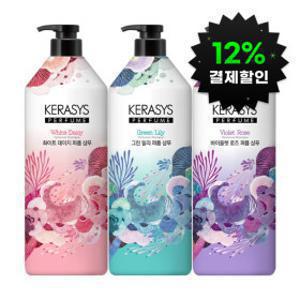 (결제할인12%)케라시스 퍼퓸 샴푸/린스 3종 1L 3개