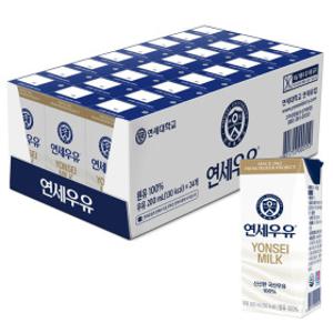 연세 멸균우유 200ml x 24입 코스트코 흰우유 국산원유