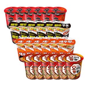 신라면+튀김우동+새우탕+오짬뽕 6입4개(총24개)