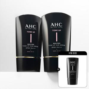 AHC 메이크업핏 마스터즈 톤업 선세럼 50ml 2개+(증정)톤업선세럼 10ml 1개