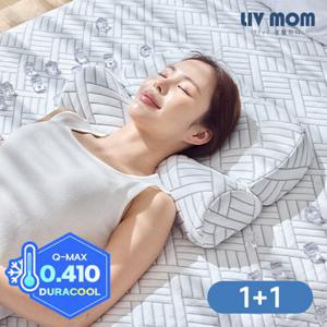 리브맘 메모리폼 아이스쿨링 냉감 바른자세 경추베개 2개