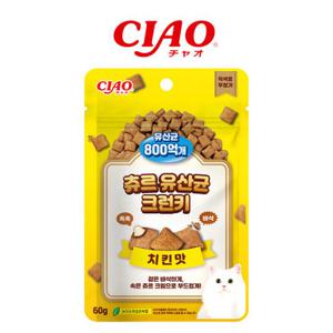 이나바 챠오츄르 고양이 간식 유산균 크런키 치킨맛 60g