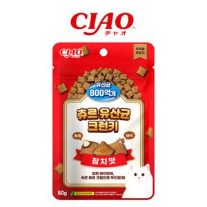 이나바 챠오츄르 고양이 간식 유산균 크런키 참치맛 60g