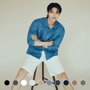[지오다노] 변우석 남자 반바지 코튼 스판 클래식 버뮤다 숏 팬츠 105520