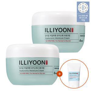 일리윤 [단독특가] 히알루론 모이스춰 수분크림 100ML 2입 (+추가증정)