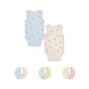 [백화점]탑텐키즈 MKF5UI3307 공용 유아 메쉬 민소매 바디수트 2PACK