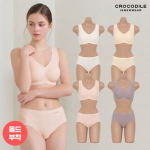 [시크릿쿠폰][크로커다일] 리얼스킨 인견 브라+팬티 8종세트