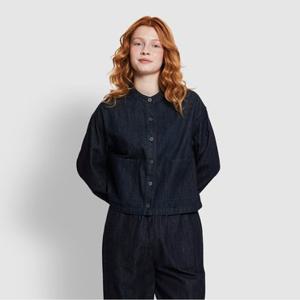 [JAJU/자주] 여 아웃포켓 데님 자켓_네이비