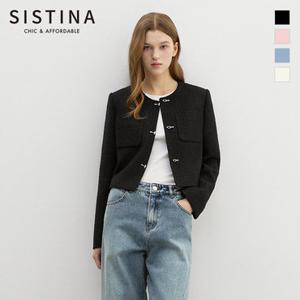 [SISTINA] 인기 글리터 트위드 자켓_AWWJKP11110