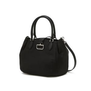 닥스 액세서리 25FW 버크파크 블랙 버클장식 가죽배색 나일론 토트백 DCBA5F202BK