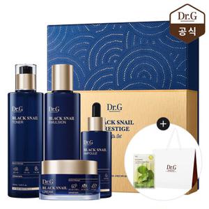 닥터지 블랙 스네일 프레스티지 4종 풀 기초 세트 (증)레드블레미쉬 비타C 마스크+닥터지 쇼핑백(중)