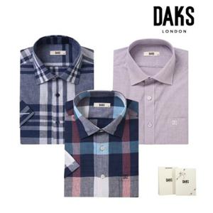 [백화점][닥스(셔츠)][닥스]26 SS 구김없는 신상품 DMS3SHCS130N1 반소매 남방 23종택1[선물포장