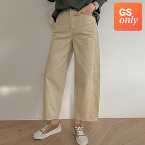 [GS단독-조아맘]  커브절개 배기핏 면 팬츠