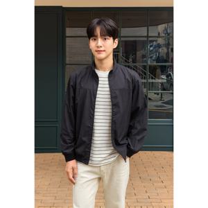 헤지스 남성 25SS Ultralight 블랙 썸머 초경량 스트레치 블루종 HZJU5B511BK