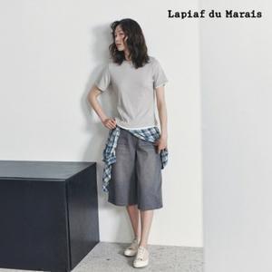 [TV상품]라삐아프 26SS 스티치 포인트 버뮤다 데님 1종