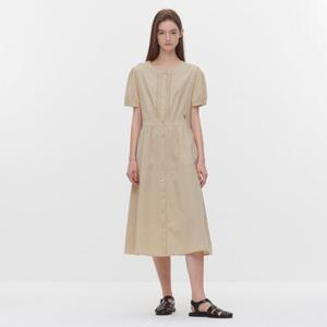 [마리끌레르] [정가129,000원] 레이스 라운드넥 반팔 원피스(MAGBOP10MBE)