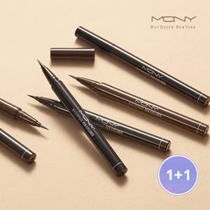 [한정수량][1+ 1] 맥퀸뉴욕 워터프루프 붓펜 아이라이너 /안번지는 리퀴드 샤프 슬림라이너 3컬러