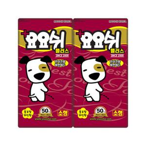 [요요쉬] 배변패드 소형 와인 플러스 50매 X 2팩