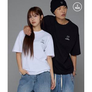 [라이프워크] 공용) 2PACK 뉴 베이직 반팔 티셔츠_LW265TS291