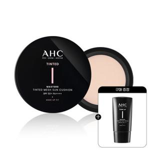 AHC 메이크업핏 마스터즈 틴티드 메쉬 선쿠션 본품 15g+리필 15g+(증정)톤업선세럼 10ml 1개