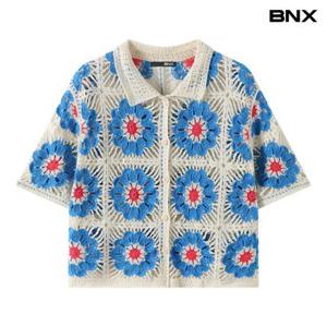 [BNX] 빈티지 카라 크로쉐 니트 가디건 (BY2CD020L0)