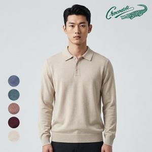 [크로커다일] 앞판 조직 폴로 니트티 CDAA8KT3341