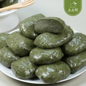소소락 저당 쑥개떡 2kg (50g 40개입) 국내산 찹쌀, 해풍쑥, 개별포장.