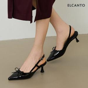 엘칸토 인텐스 여성 리본 스틸레토 슬링백 5.5cm LCWO82I513