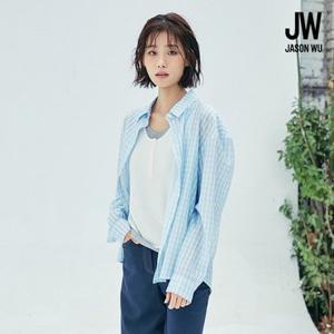 [TV상품]제이슨우 26SS NEW Jamie 썸머 시어 셔츠 3종 (블루체크 1종 + 솔리드 2종)