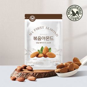 [산과들에] 출고당일볶는 25년산 당일볶음아몬드 1kg (500g+500g) 햇아몬드